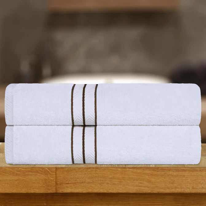 Premium Turkish Cotton Ultra Plush 2-Piece Bath Towel Set - Super Absorbent & Soft Luxury Bath Sheets for Spa, Hotel & Home Use