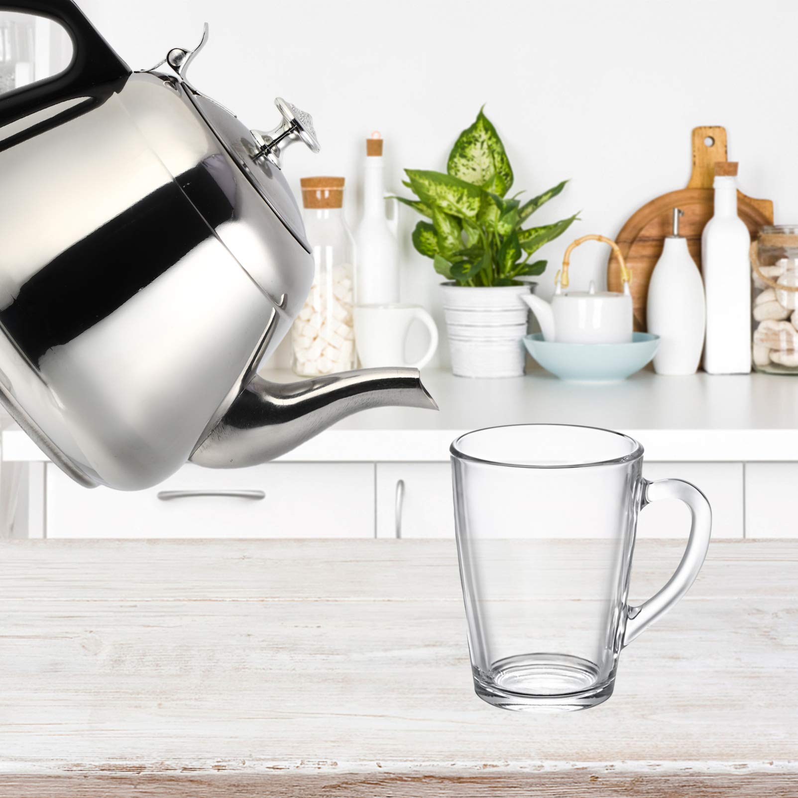 Cabilock Stainless Steel Induction & Gas Stove Compatible Teakettle - Fast Boiling Water Kettle for Home, Kitchen, Camping & Outdoor Use