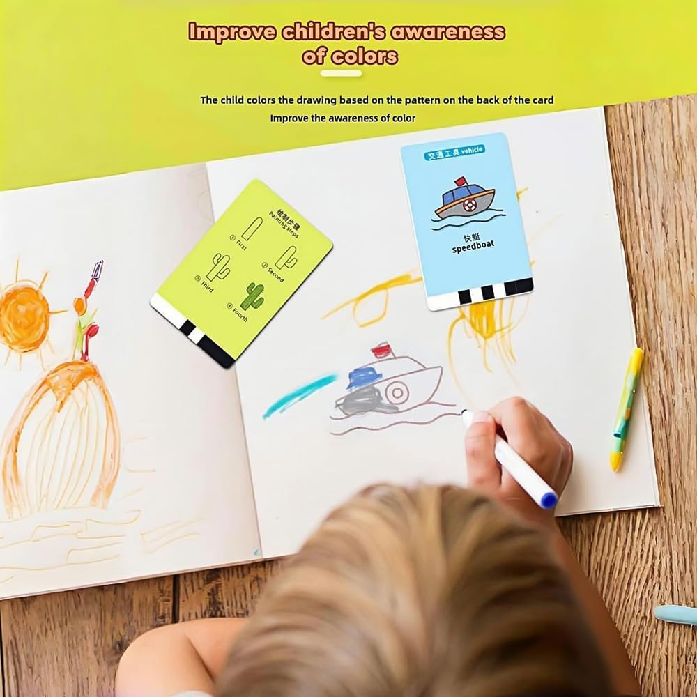 Artiee Smart Drawing Robot for Kids Ages 4-12 | Interactive Educational Art Toy with 100 Drawing Cards, Music & Voice Recognition | USB Rechargeable STEM Learning Gift (Green) - Perfect for Birthday Presents, Classroom Activities & Creative Playtime