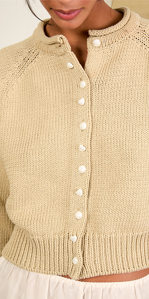 Coletti Women's Cardigan Sweater - Soft Knit Open Front Long Sleeve Lightweight Wrap Coat - Perfect for Office, Casual Outfits & Fall Layering (Khaki)