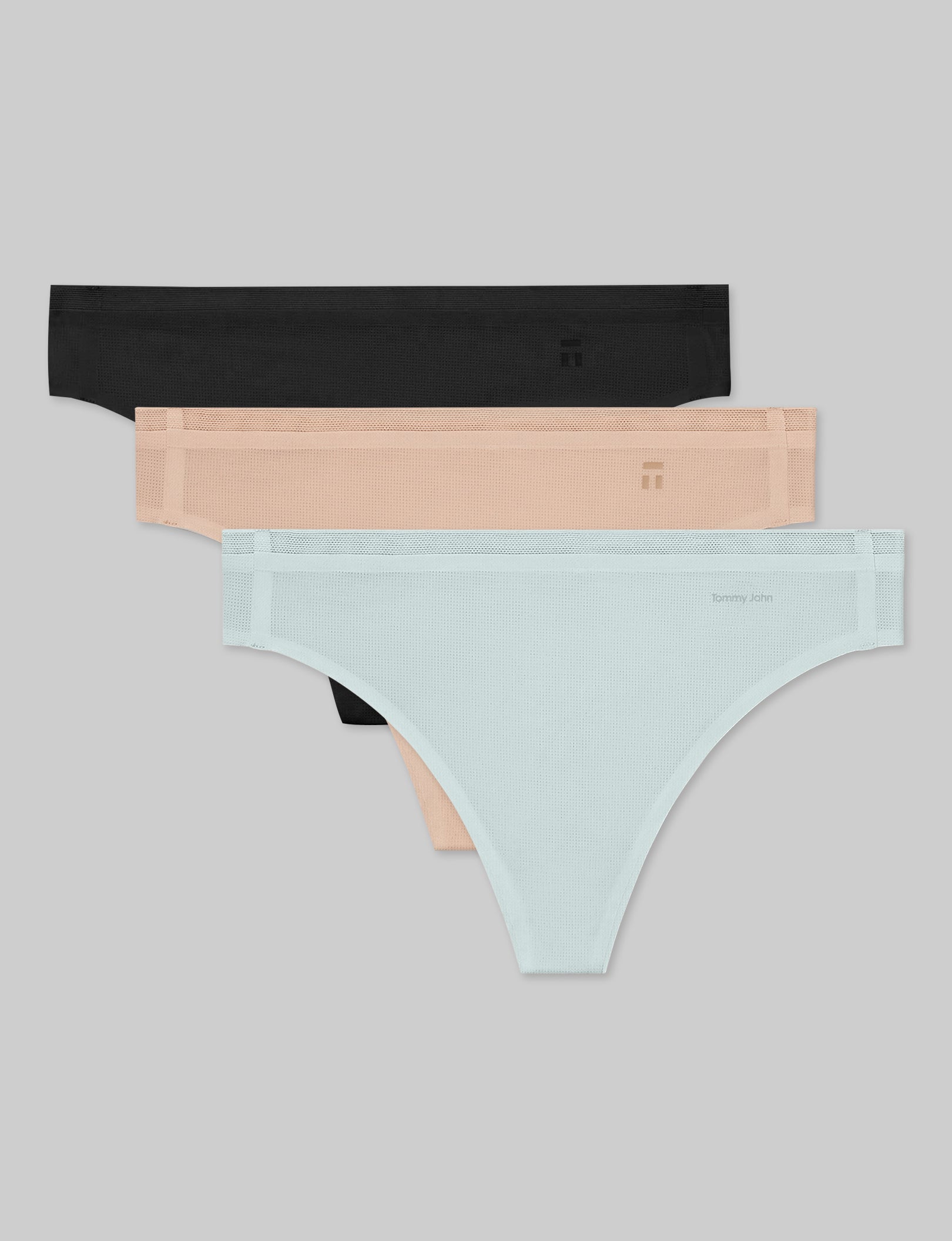 Women's Breathable Air Thong Underwear 3 Pack - Comfortable & Invisible Panties for Everyday Wear, Workout & Yoga