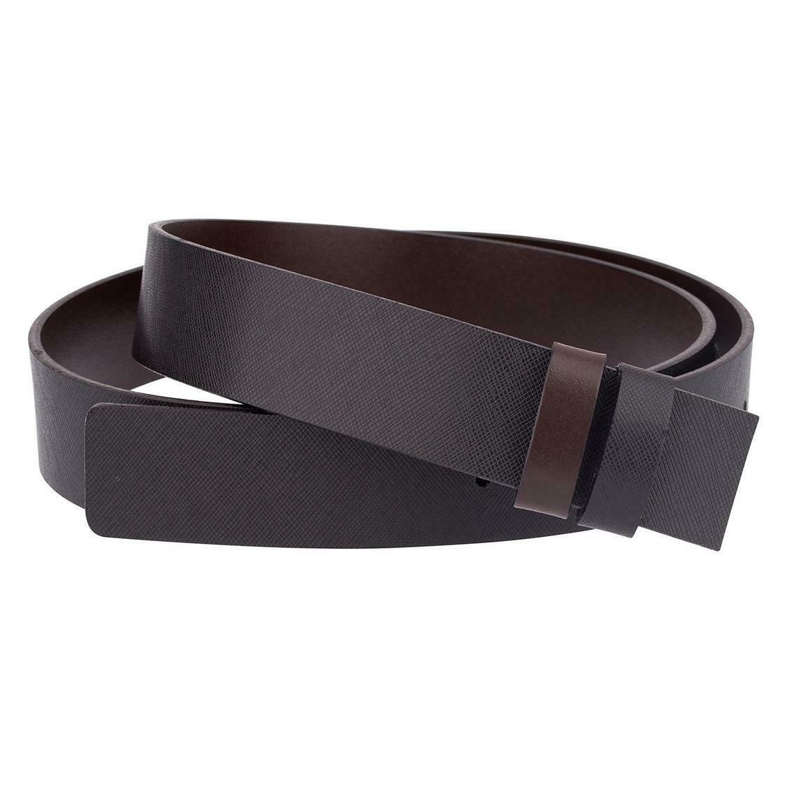 Reversible Men's Belt - Black & Brown Saffiano Leather Strap (35mm) | Ferragamo Style | Perfect for Business & Casual Wear
