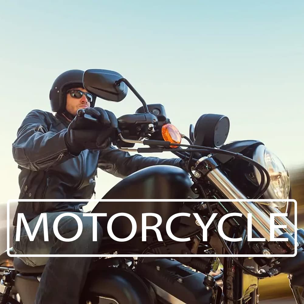 BikerShades Motorcycle Riding Sunglasses - UV Protection Safety Goggles for Men & Women - Windproof, Dustproof with Foam Padding - Perfect for Harley, Cruiser & Off-Road Biking