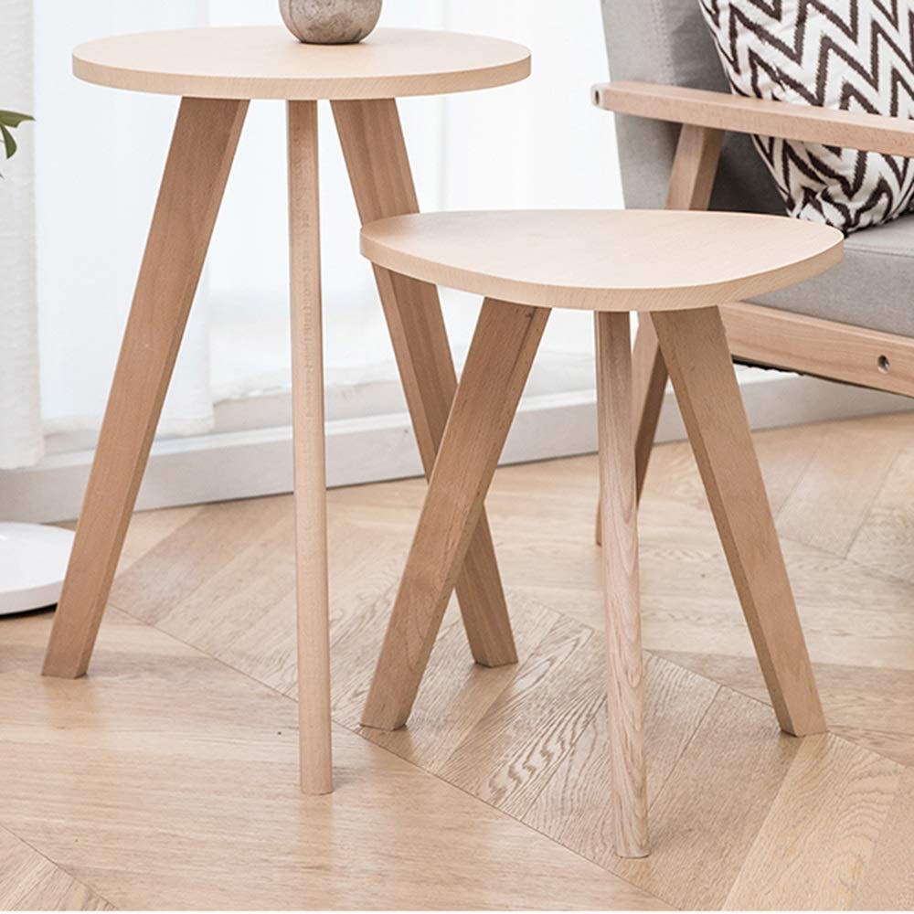 Modern Wooden Coffee Table - 40x40x45cm Sofa Side Table, Living Room Snack Table & Bedside End Table | Perfect for Small Spaces, Apartments, TV Lounges & Bedroom Decor