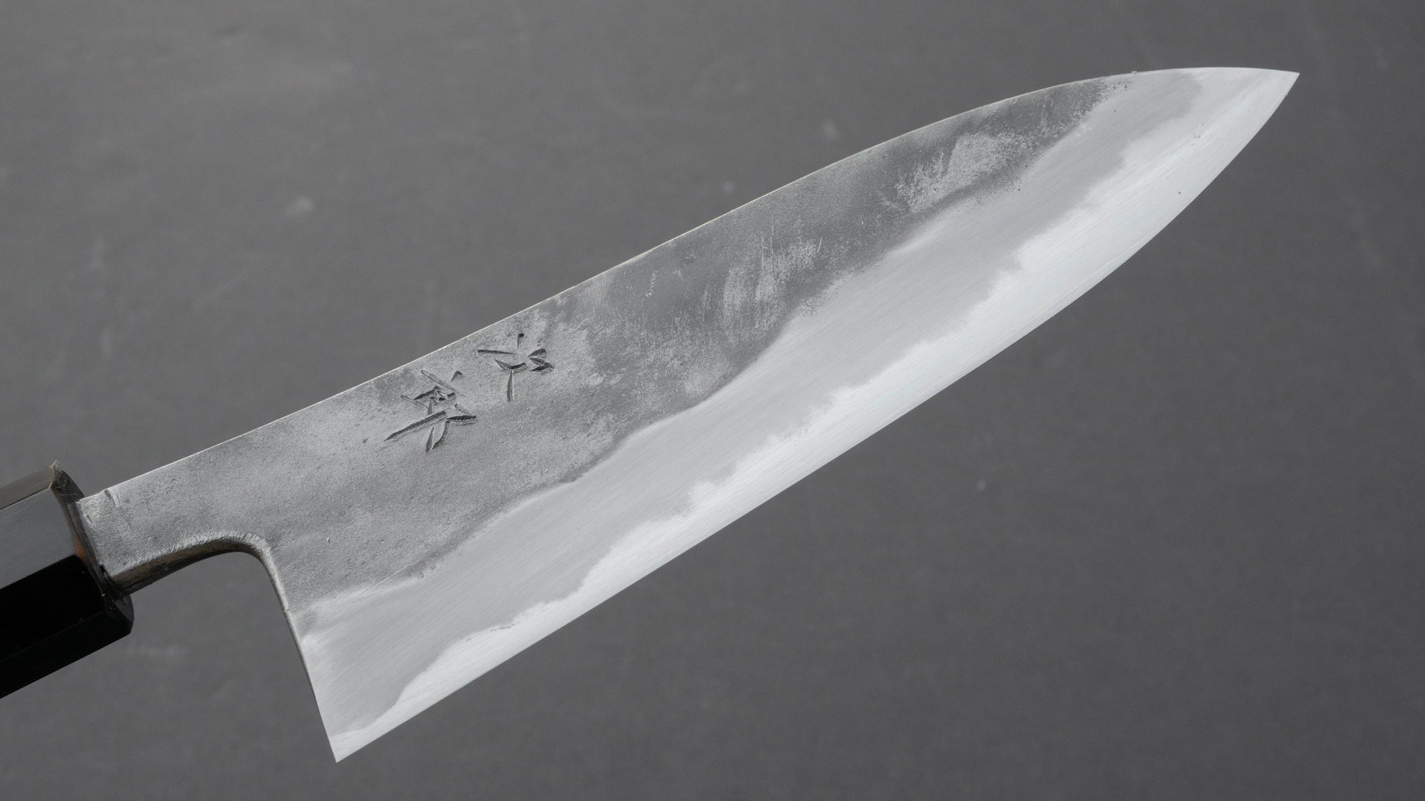 Premium Jiro Tsuchime Wa Santoku Knife 165mm - Japanese High Carbon Steel Blade with Taihei Tagayasan Wood Handle (#050) - Perfect for Slicing, Dicing & Chopping Vegetables, Meat & Fish in Professional & Home Kitchens