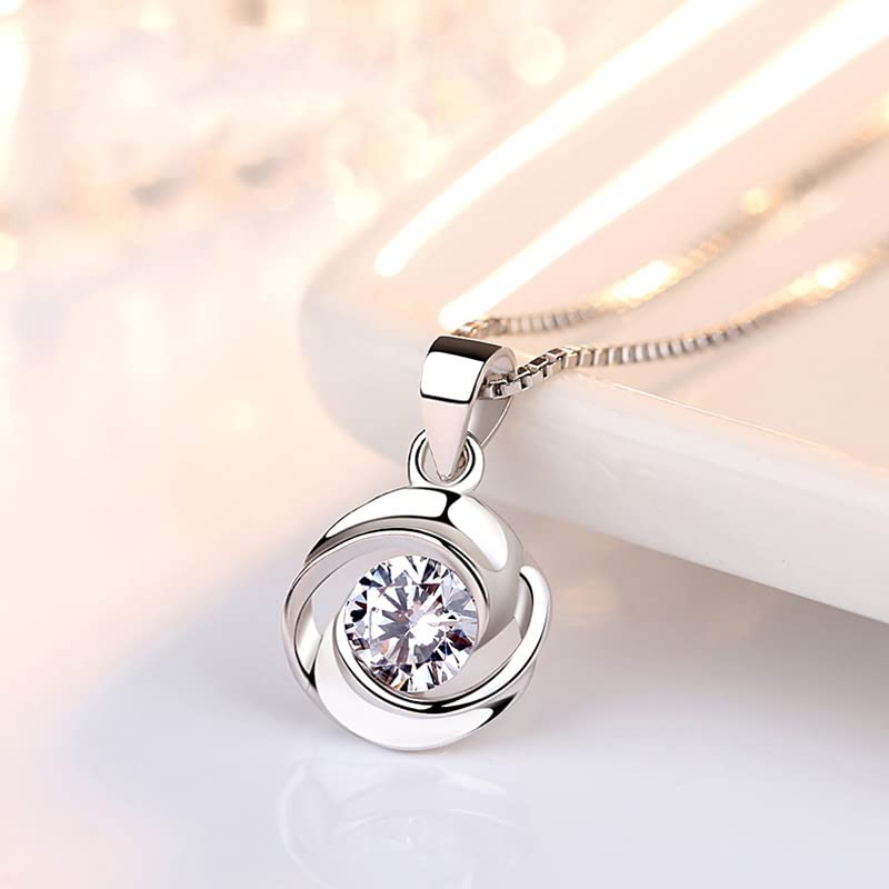 Personalized Granddaughter Necklace - Heartfelt Gift from Grandma or Grandpa for Graduation, Birthday, Christmas - Engraved Pendant Jewelry with Message Card & Gift Box (LED/Rain Alluring or Standard/Circle Knot) - Perfect for Special Occasions & Family Bonding Moments