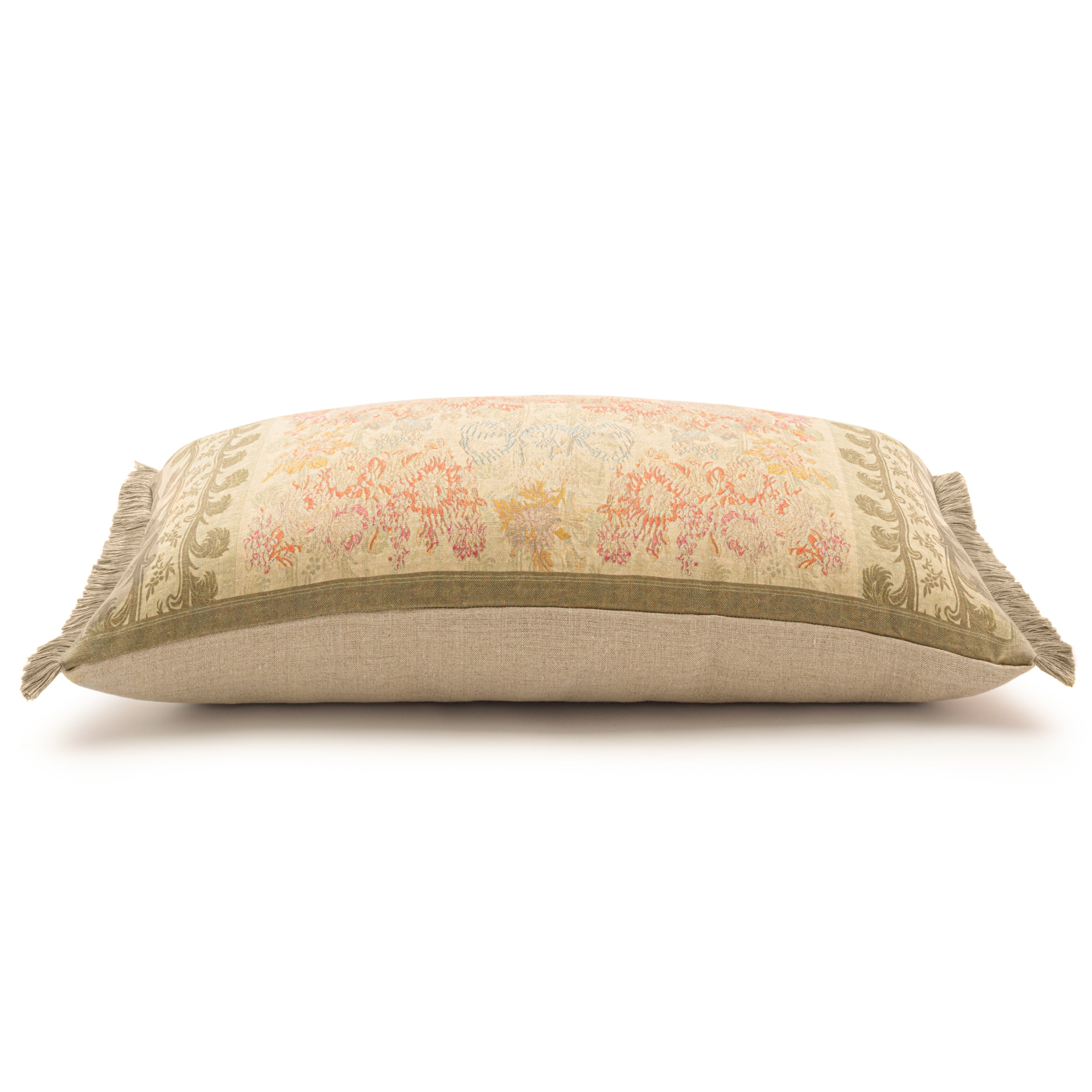 Premium Wherwell Cushion with Taupe Fringe - 78cm x 38cm Soft Throw Pillow for Sofa, Bed & Home Decor - Cozy Living Room & Bedroom Accent