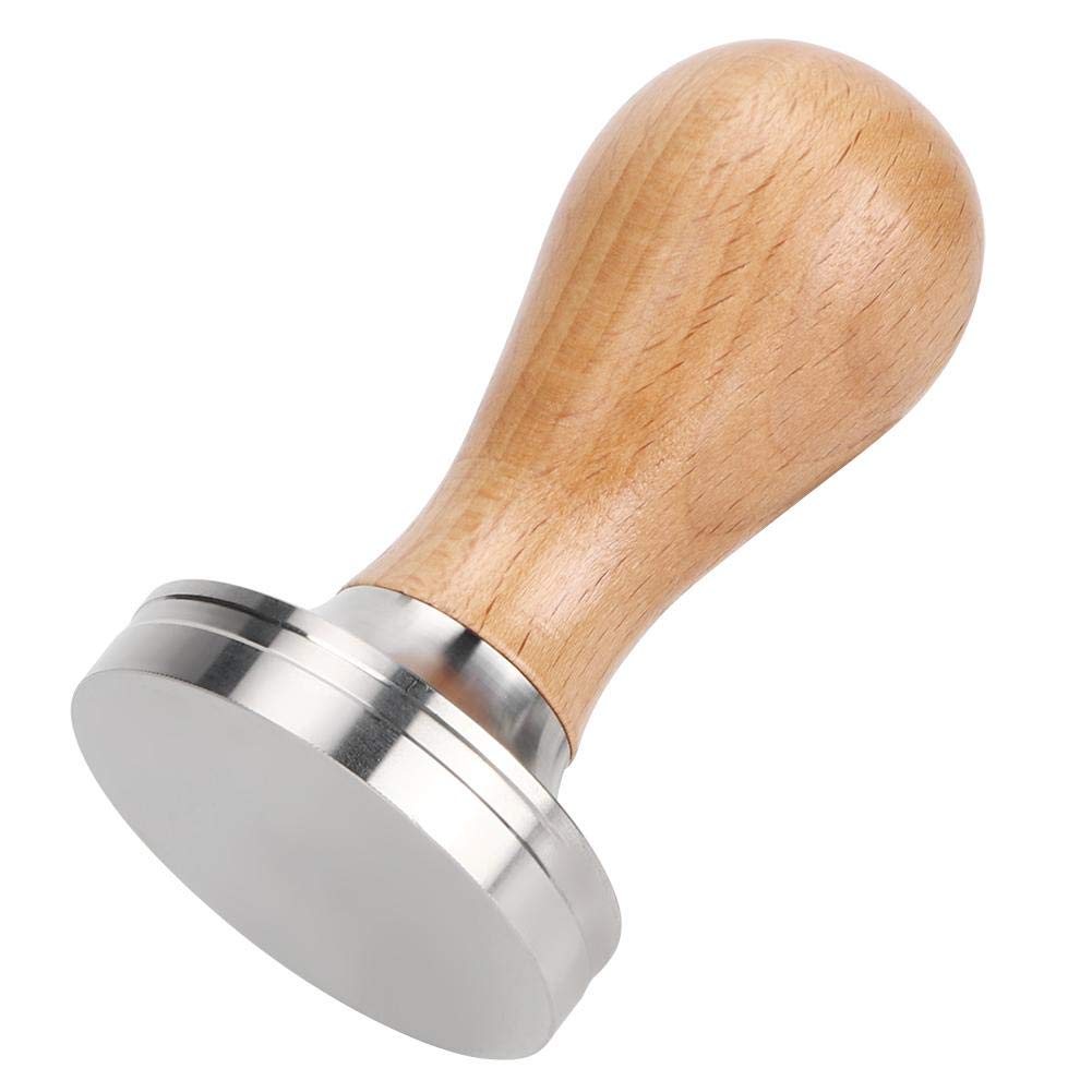 Yosoo 58mm Stainless Steel Coffee Tamper with Ergonomic Handle - Professional Espresso Tamping Tool for Home Baristas & Coffee Shops - Perfect for Espresso Machines, French Press & Coffee Brewing Accessories