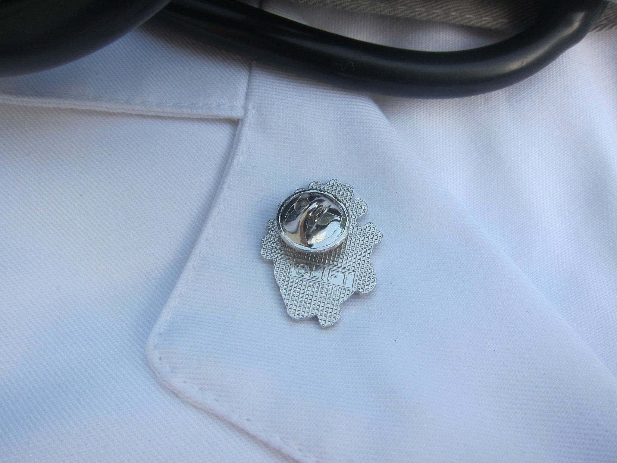Jim Clift Design Human Heart Enamel Lapel Pin - Unique Gift for Doctors, Nurses & Medical Students - Perfect for White Coats, Scrubs & Jackets