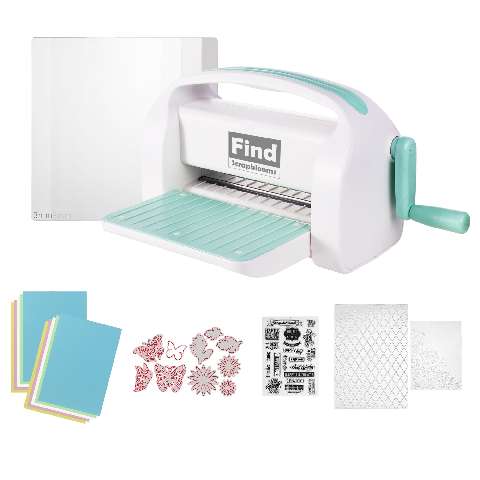 A4 Manual Die Cutting and Embossing Machine for Cardmaking & Scrapbooking - 9 Inch Opening Craft Machine for DIY Art Projects, Paper Crafts, Greeting Cards, and Home Decor