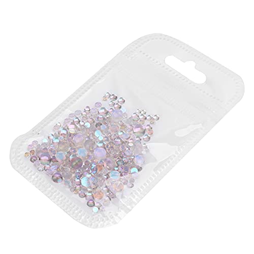 Non-Toxic 300pcs Nail Art Mini Beads - Semi-Circular Dust Proof DIY Nail Decorations for Nail Making & Phone Case Decoration | Perfect for Home Manicures, Salon Nail Art & Craft Projects