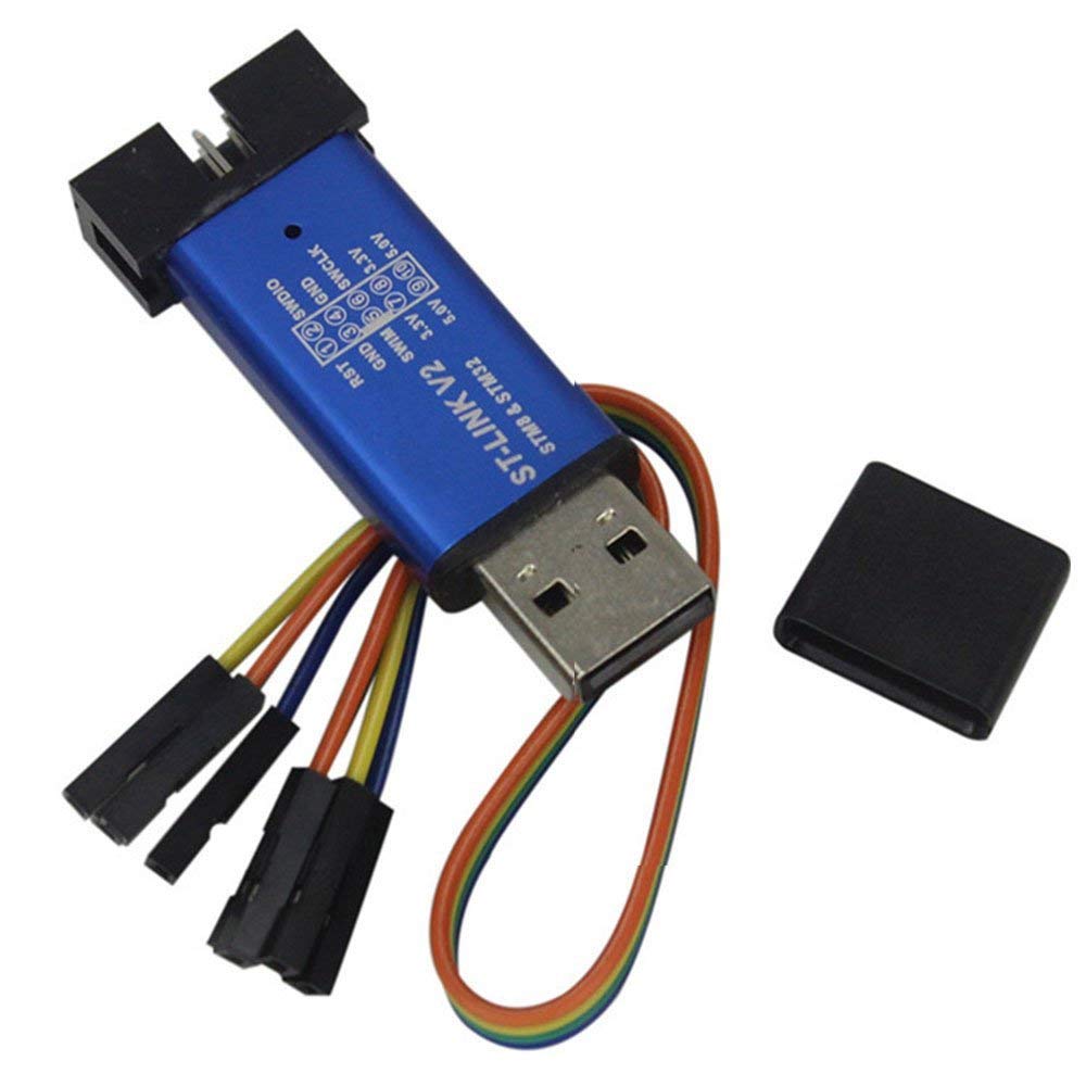 STM32 STM8 Programmer - ST-Link V2 Mini Emulator Simulator Downloader for 3D Printing & Electronics Development | Perfect for DIY Projects & Microcontroller Programming