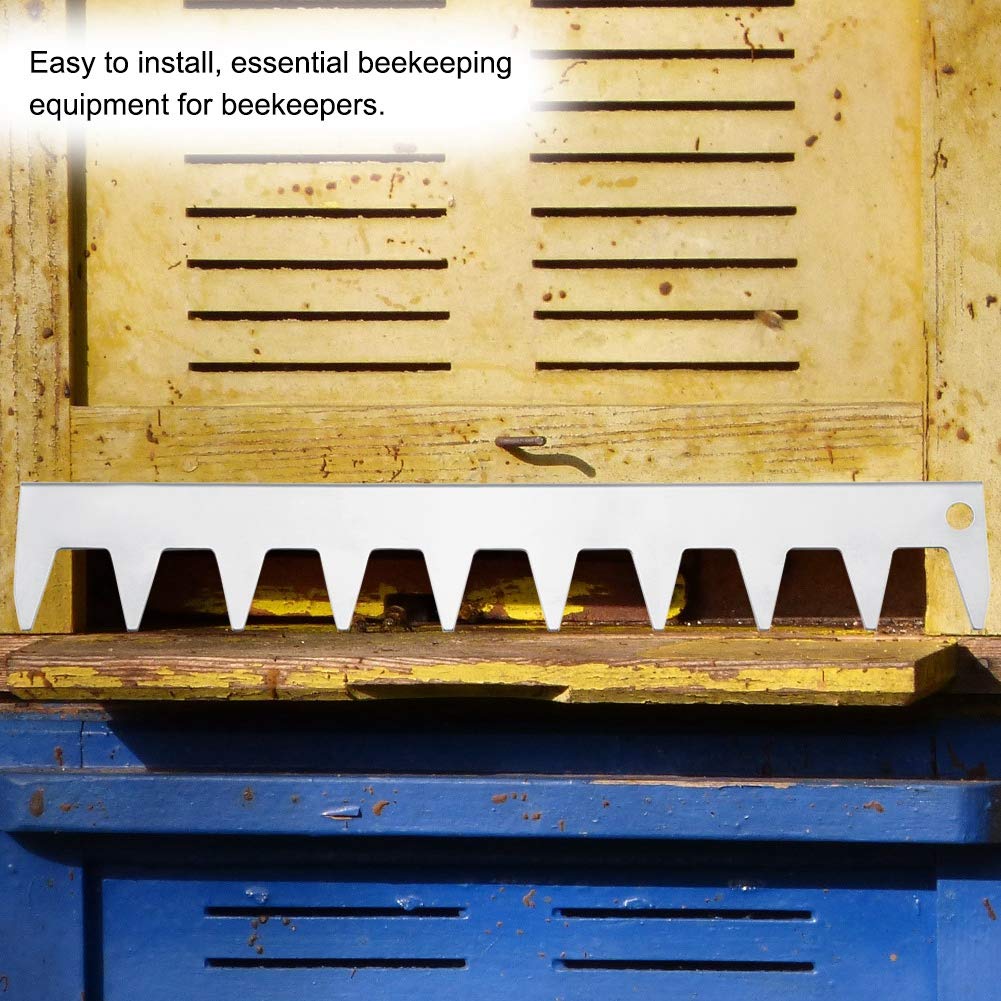 Stainless Steel Beehive Frame Spacer Tool - 9 Pack Beekeeping Equipment for Hive Boxes & Frames | Durable Deck Spacer for Professional Beekeepers | Perfect for Hive Assembly, Frame Alignment & Beekeeping Maintenance
