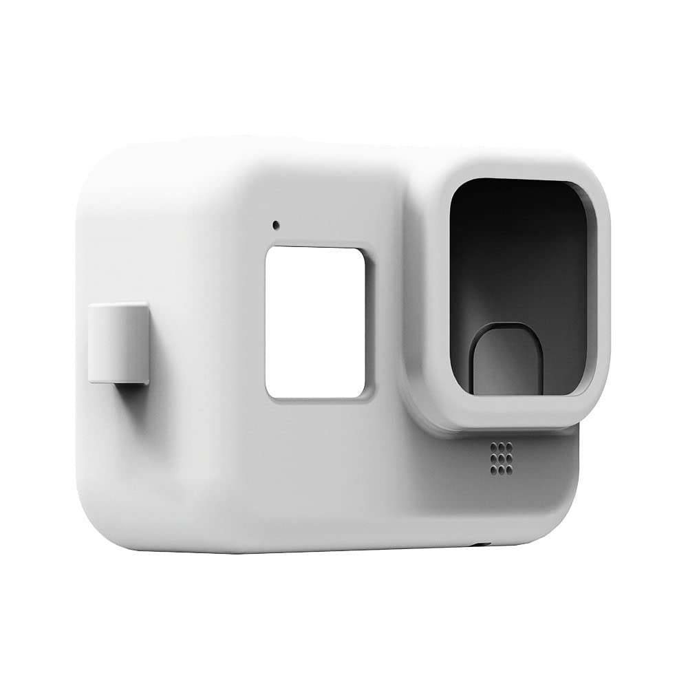 **GoPro 8 Silicone Protective Case - Durable Cover for GoPro Hero 8 Camera - Shockproof & Waterproof Accessories for Adventure, Travel & Vlogging (White, GP483)**