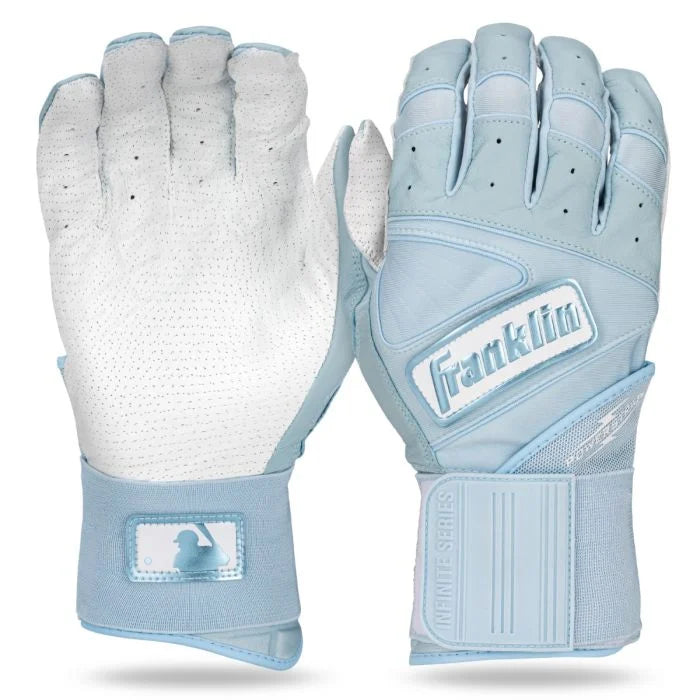 Franklin Powerstrap Hi Lite Infinite Series Youth Batting Gloves - Baseball & Softball Training Gloves for Kids - Perfect for Hitting Practice, Games & Fielding