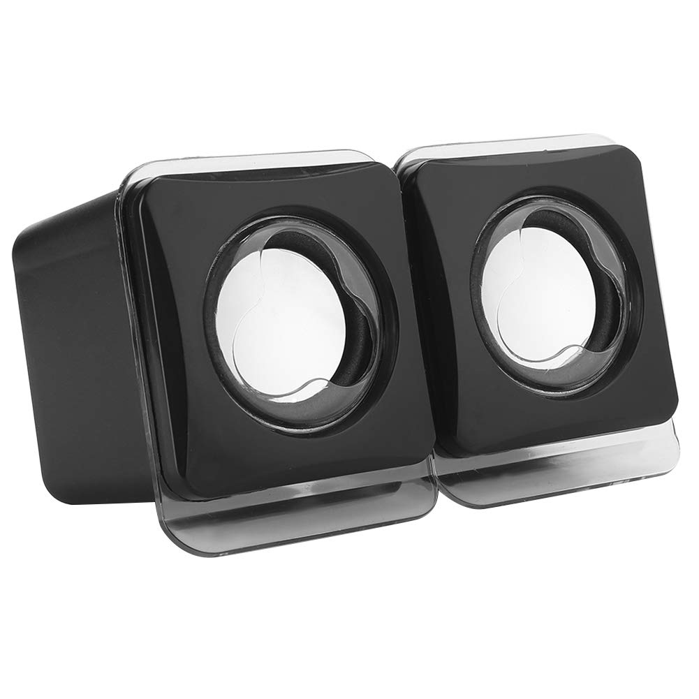 Portable Mini USB 2.0 Wired Stereo Computer Speakers for Desktop & Laptop, Multimedia Music Speaker System for Home Office and Gaming