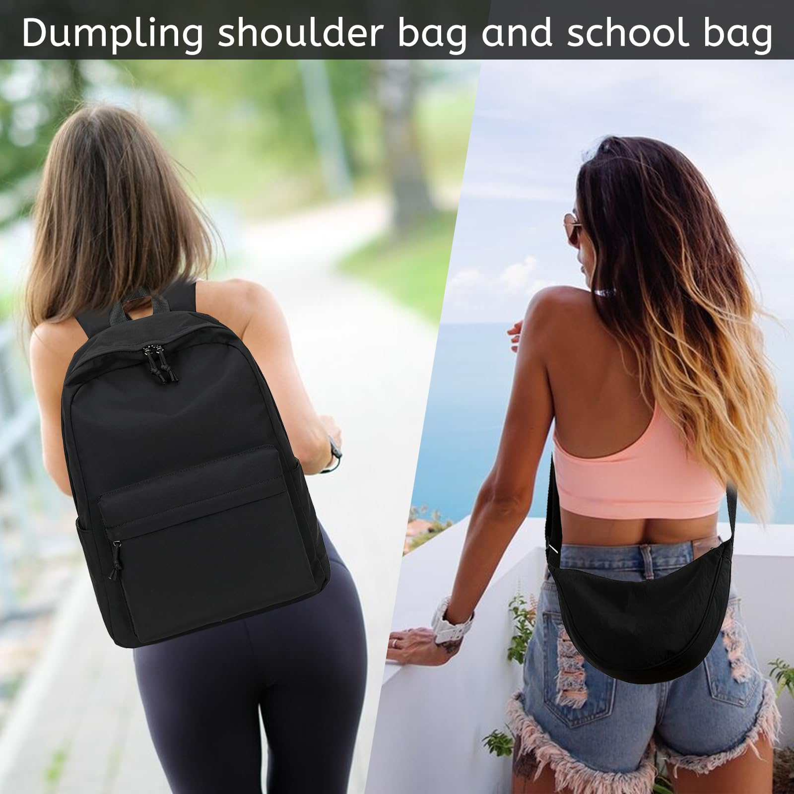 Bluboon Durable School Backpack for Kids & Teens - Lightweight Laptop Bookbag for Girls, Women - Perfect for School, College, Travel & Work Commute