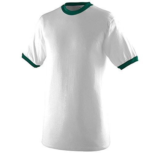 White/Dark Green