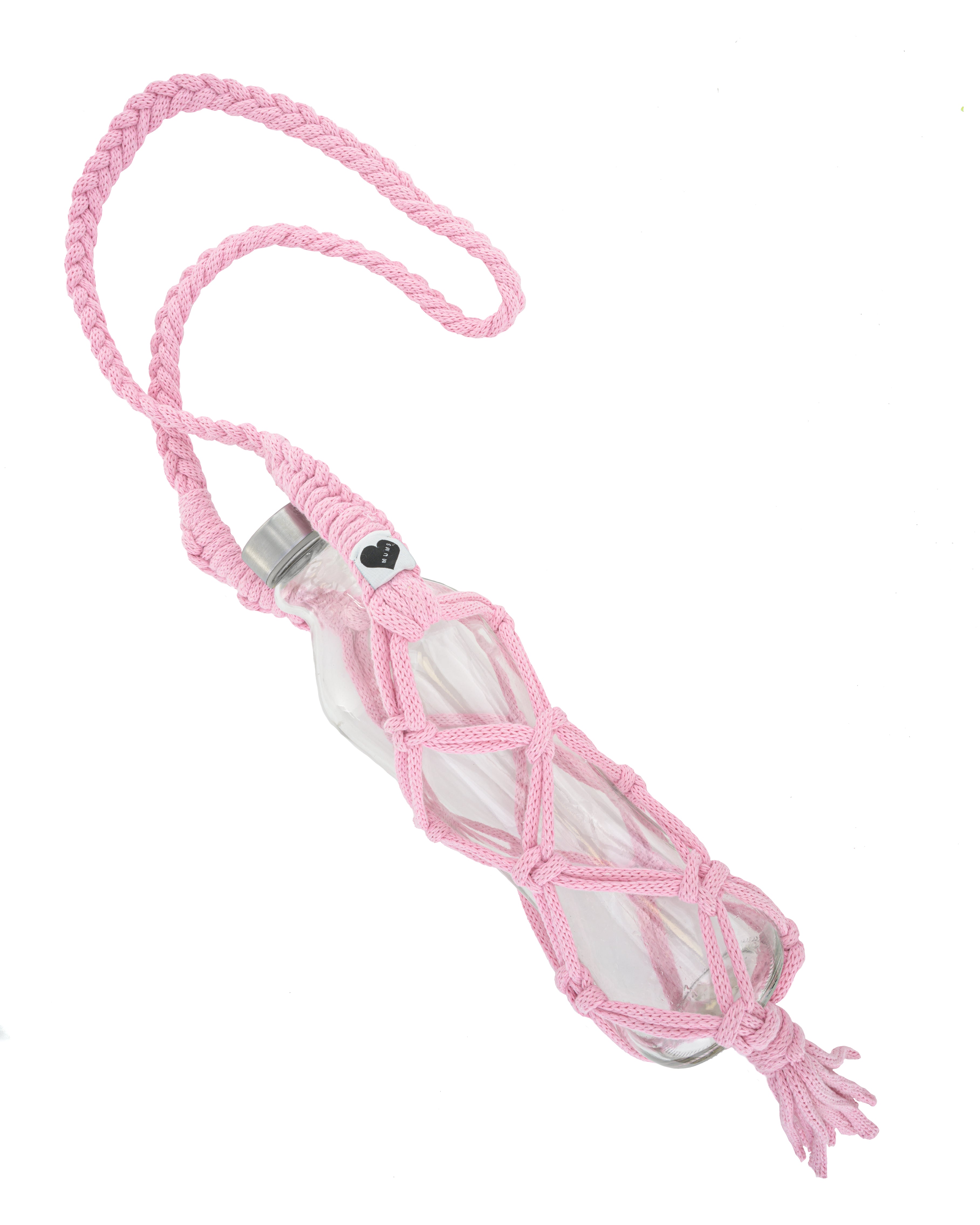 Handmade Macrame Bottle Holder for Wine & Water Bottles - Boho Chic Home Decor & Outdoor Picnic Accessory