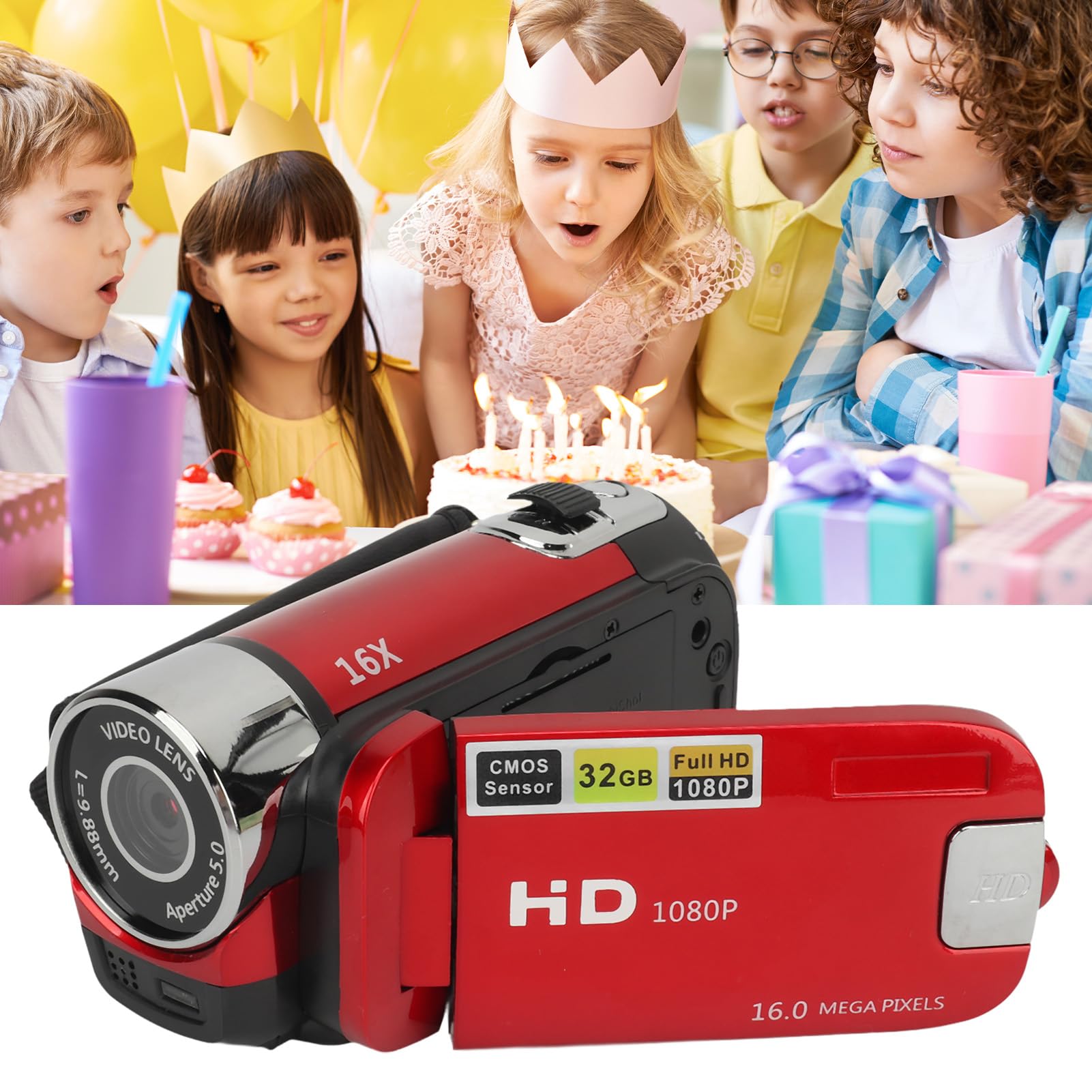 **1080P 16MP Digital Video Camera with 2.4