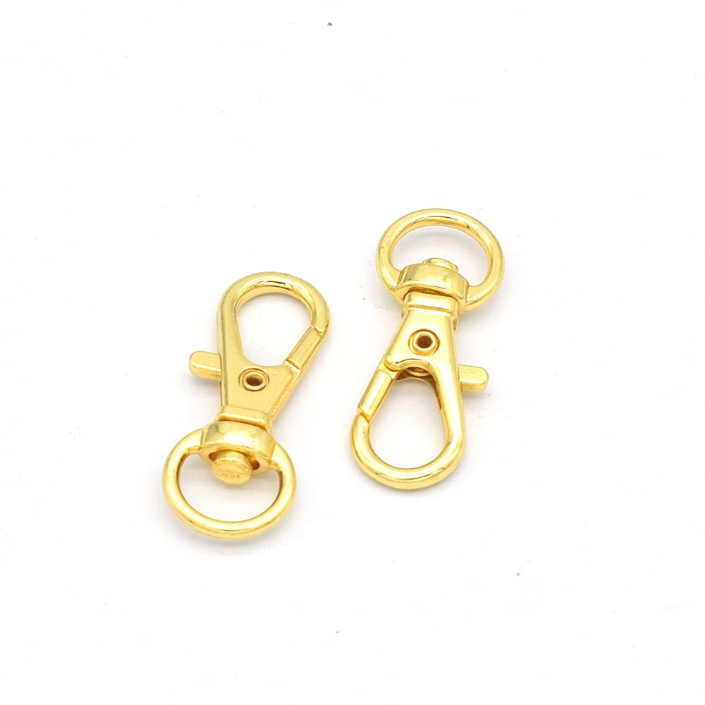 Gold Swivel Clasp Lobster Hook 10PCS for Keychains & DIY Crafts