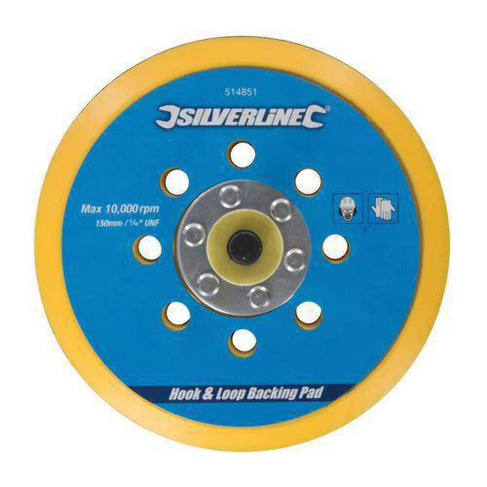108628 Hook and Loop Backing Pad - 125mm x 2mm for Angle Grinders, Sanders & Polishers | Durable Sanding Disc Adapter for Woodworking, Metalworking & DIY Projects