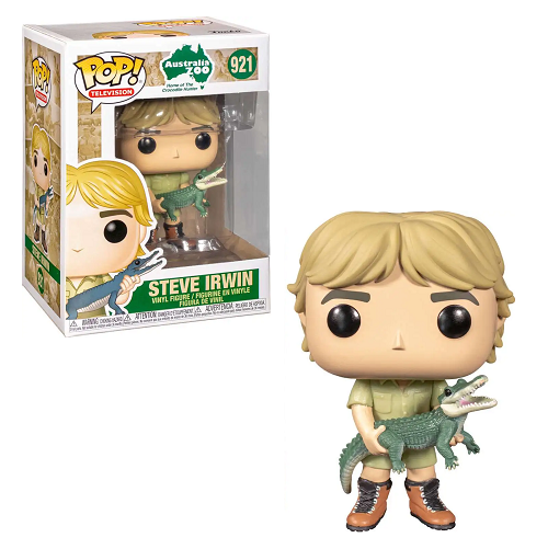 Funko Pop! Australia Zoo: Steve Irwin with Crocodile #921 Collectible Figure - Perfect for Animal Lovers, Pop Culture Fans & Home Decor