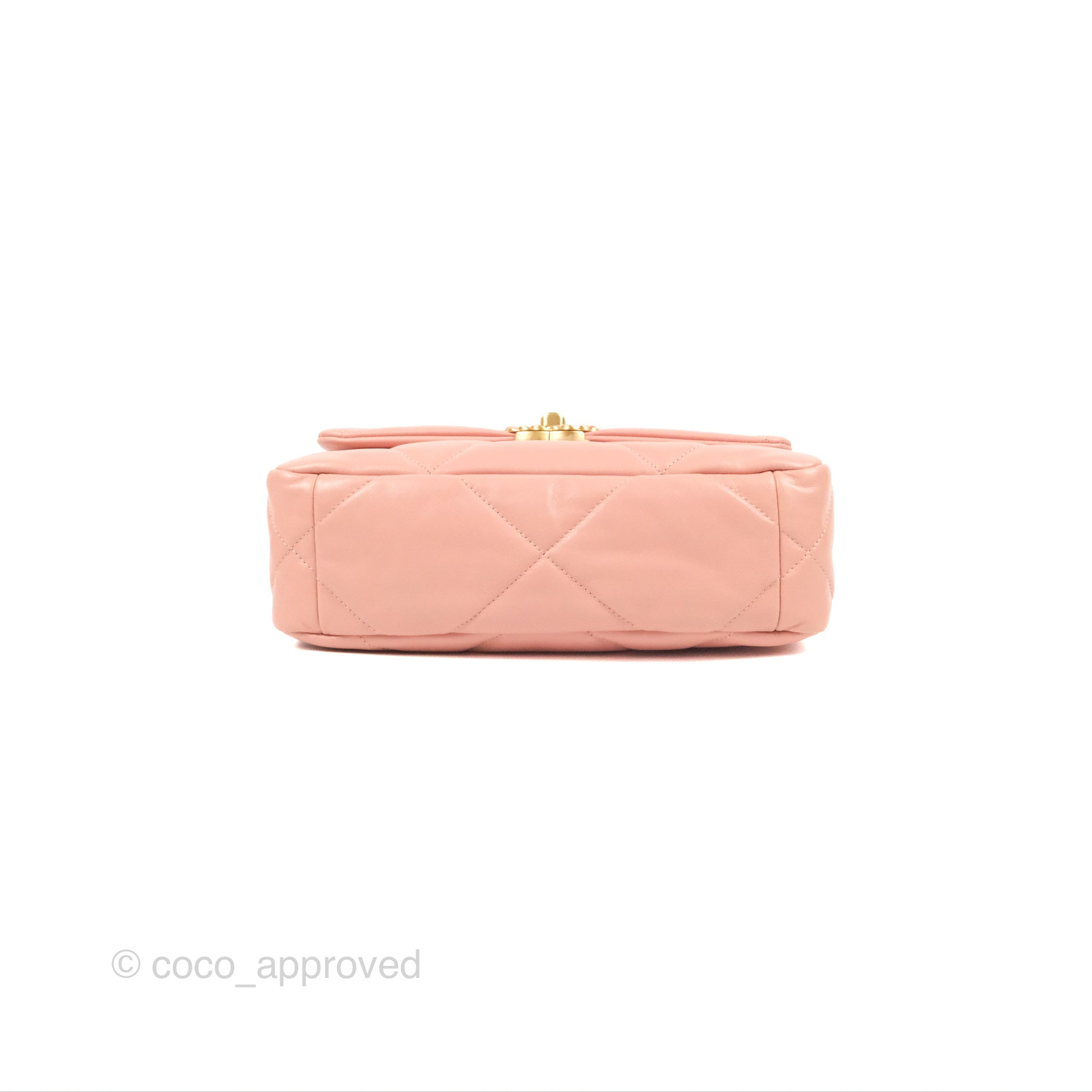 Chanel 19 Small Handbag in Blush Pink Goatskin Leather with Mixed Hardware - Perfect for Everyday Luxury & Special Occasions