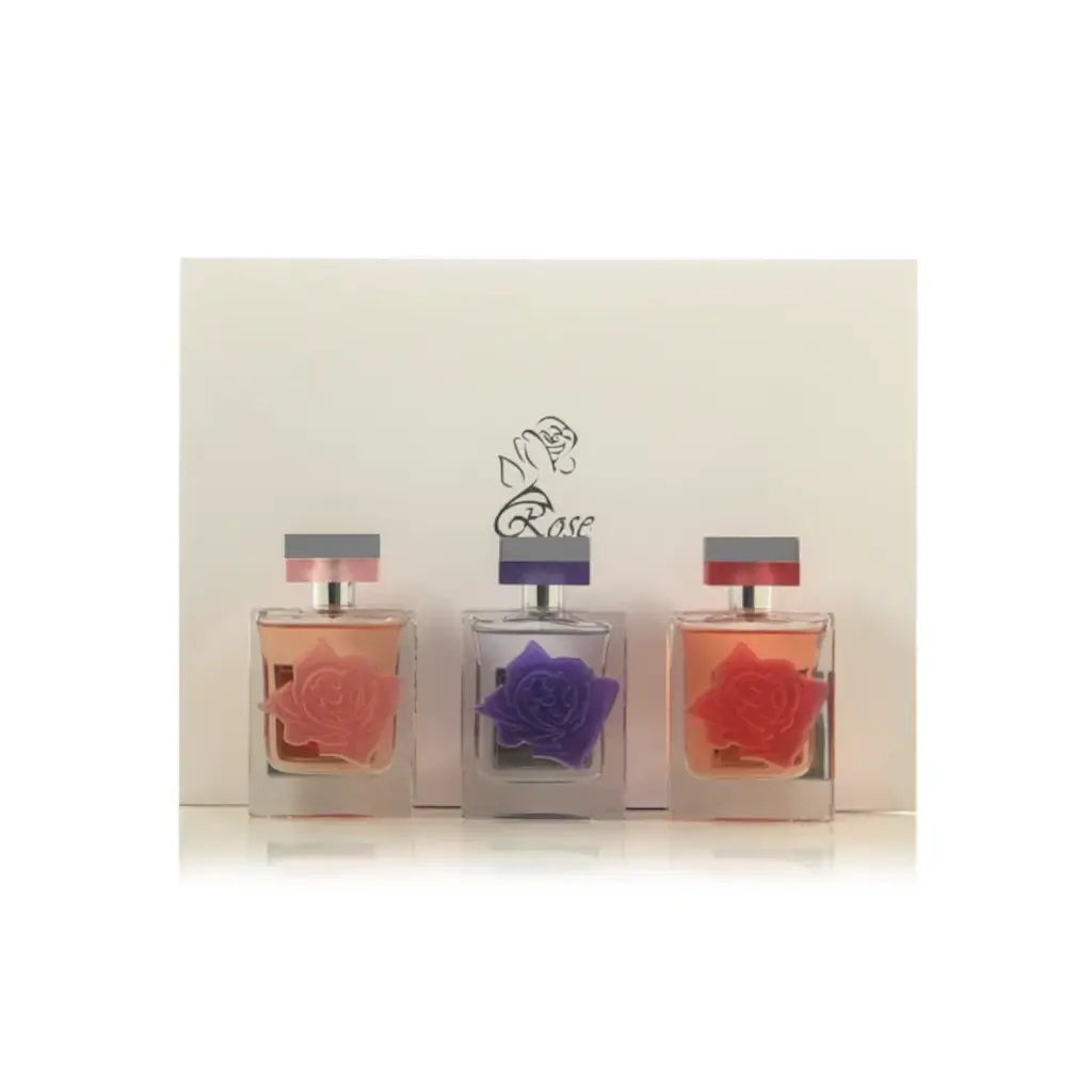 Rose Collection Eau de Parfum Set - 3 x 75ml Floral Fragrance for Women | Perfect for Daily Wear, Date Nights & Special Occasions