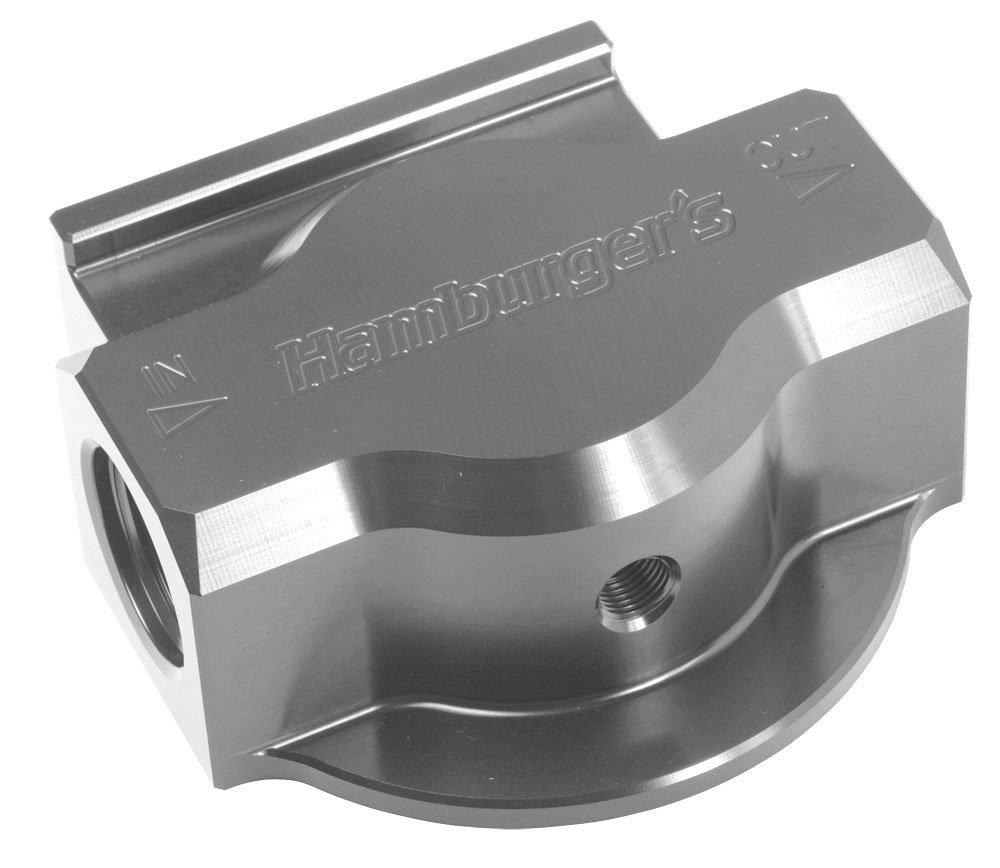 Trans-Dapt Performance 3300 Universal Single Aluminum Remote Oil Filter Base Kit - High Flow Oil Filter Relocation for Cars, Trucks & Performance Vehicles - Ideal for Engine Upgrades & Tight Engine Bays