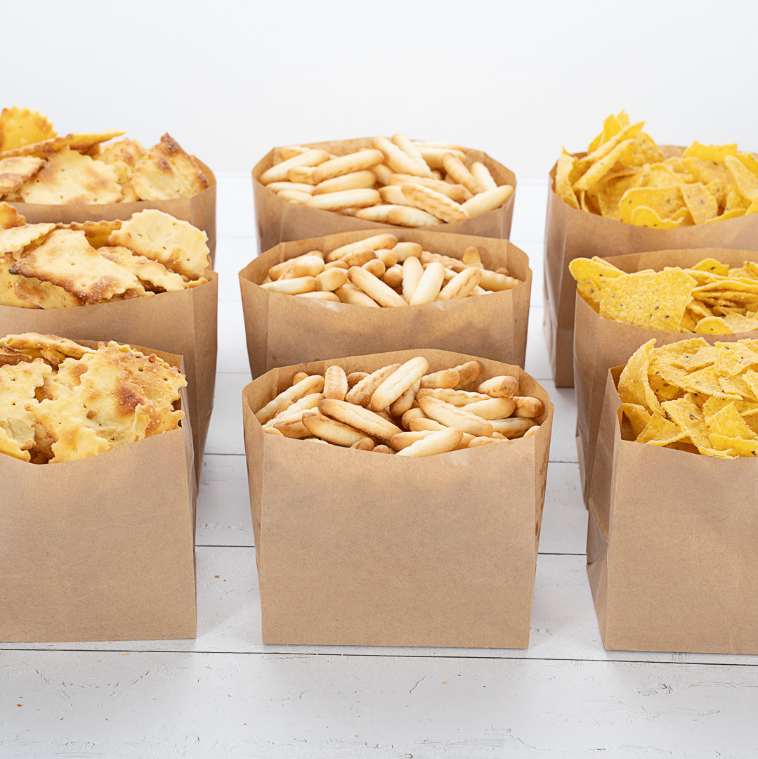 Eco-Friendly Kraft Paper Snack Bags 4.25