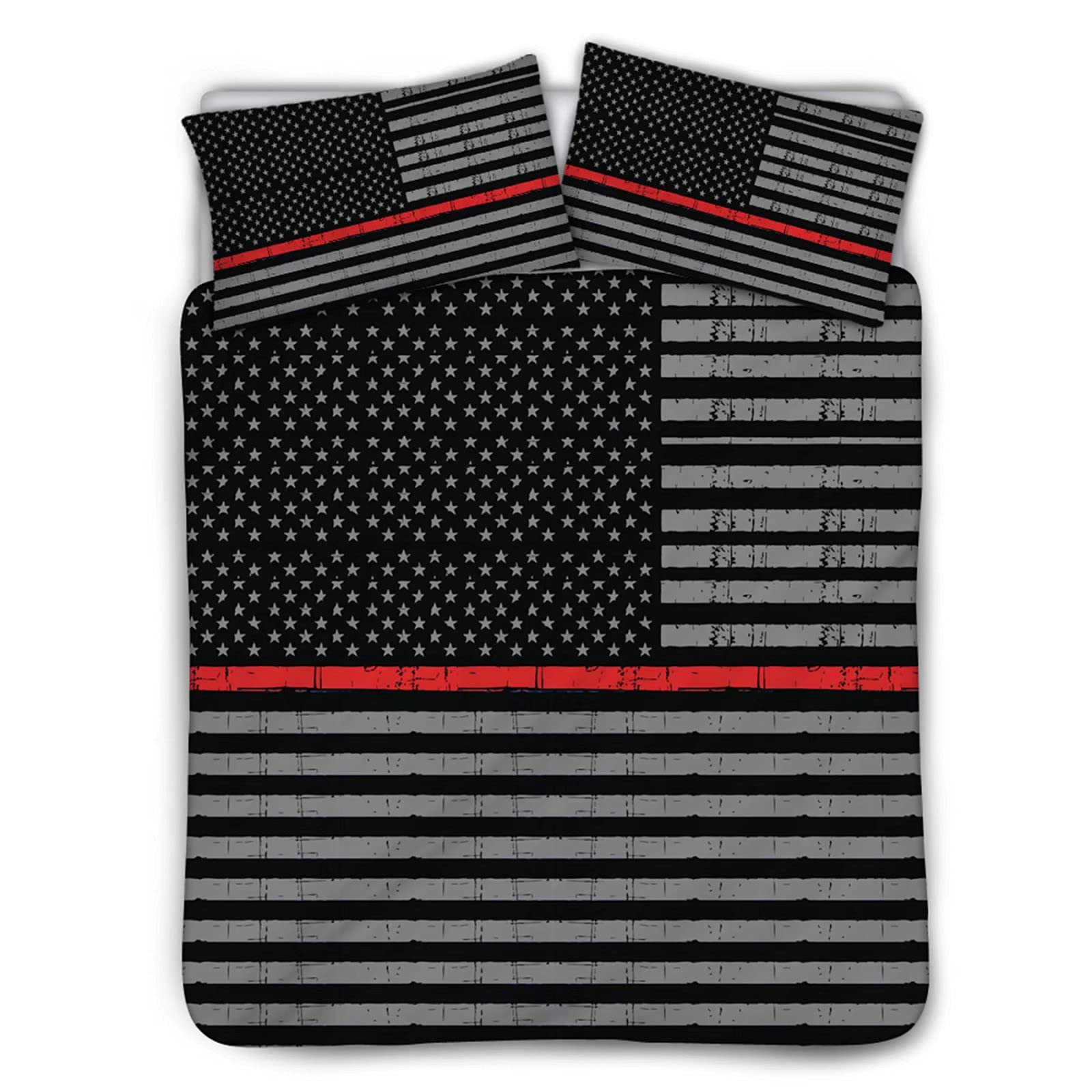 Snilety American Flag Black Duvet Cover Set King Size - 3 Piece Bedding Set with Pillow Shams, All Season Comfy Bed Sheets, Machine Washable for Home & Bedroom Decor | Perfect for Patriotic Holidays, Guest Rooms & Cozy Sleep