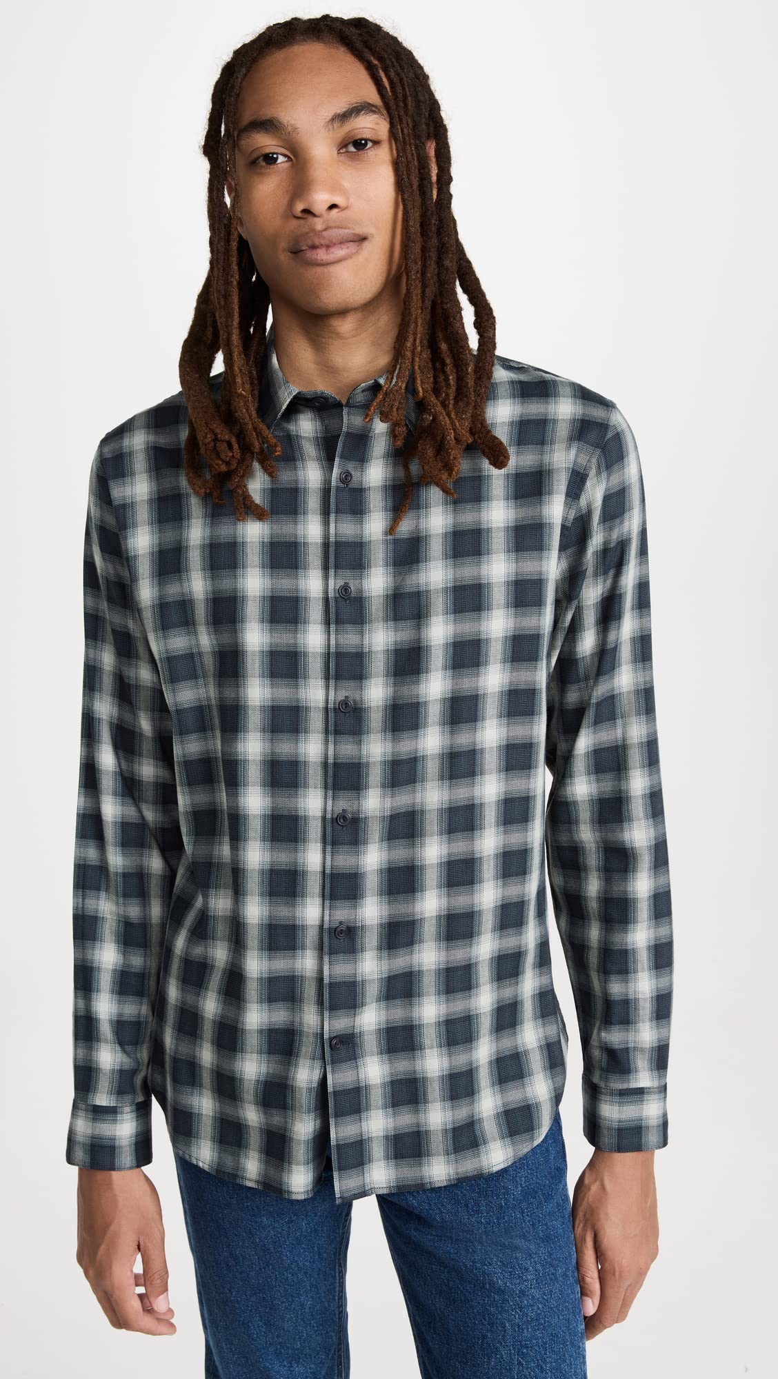 Vince Men's Slub Popover Hoodie - Soft Cotton Pullover Sweatshirt for Casual Wear & Lounge Comfort