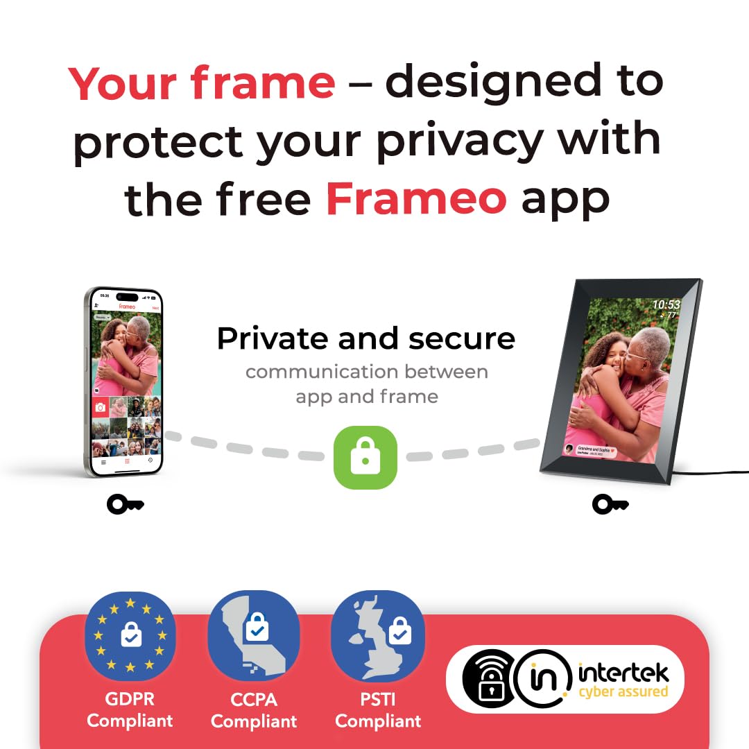 15.6 Inch WiFi Digital Picture Frame - 32GB Storage, 1920x1080 IPS HD Touch Screen, Wall Mount & Tabletop Display - Share Photos & Videos Instantly - Perfect Gift for Mom, Birthday & Wedding Decor - Home & Office Digital Photo Display