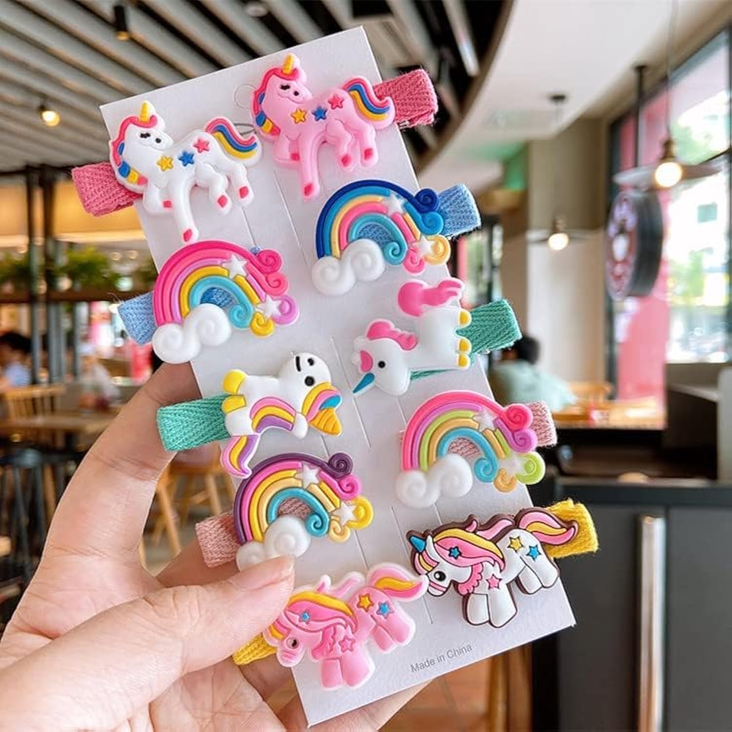 Staila 10 PCS Cute Animal Unicorn Hair Clips for Girls - Colorful Barrettes & Hair Pins for Kids, Baby & Little Girls - Perfect for Birthday, Christmas Gifts & Everyday Hair Styling