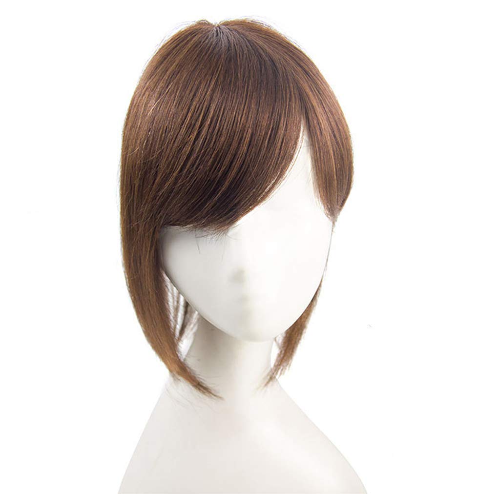 Natural Human Hair Toppers for Women with Bangs | Clip-In Hairpieces for Hair Loss | 8