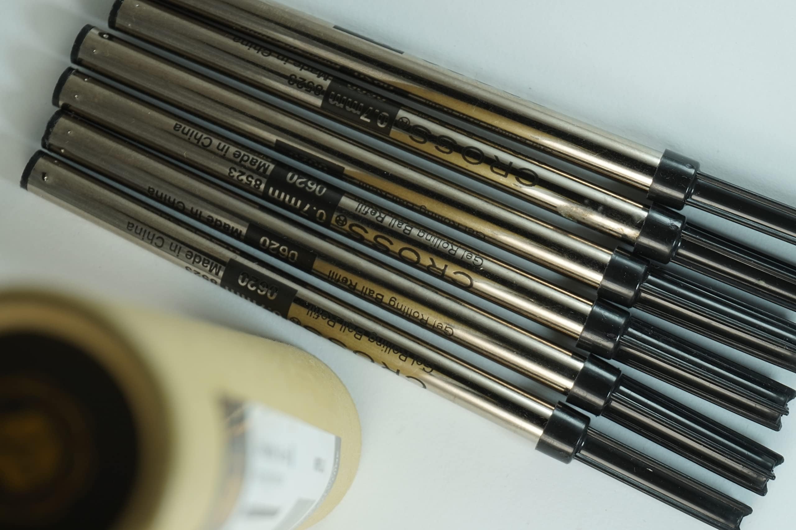 Premium Cross Rollerball Refills for Selectip Gel Roller Ball Pens - 6-Pack with Storage Tube (New Version) - Ideal for Office, School & Business Writing Needs