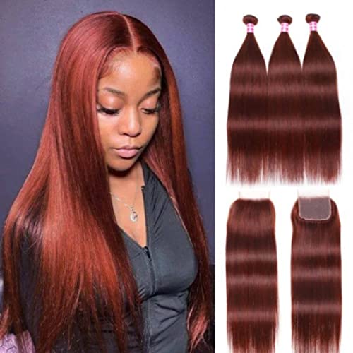 #33B straight 3 bundles with 1 closure