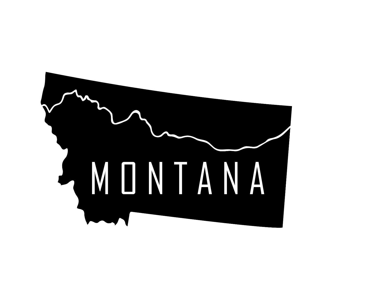 Montana State Vinyl Decal Sticker - Waterproof Magnetic Car Bumper Sticker 5 Inch - Perfect for Cars, Trucks, Laptops & Coolers - Show State Pride Anywhere!