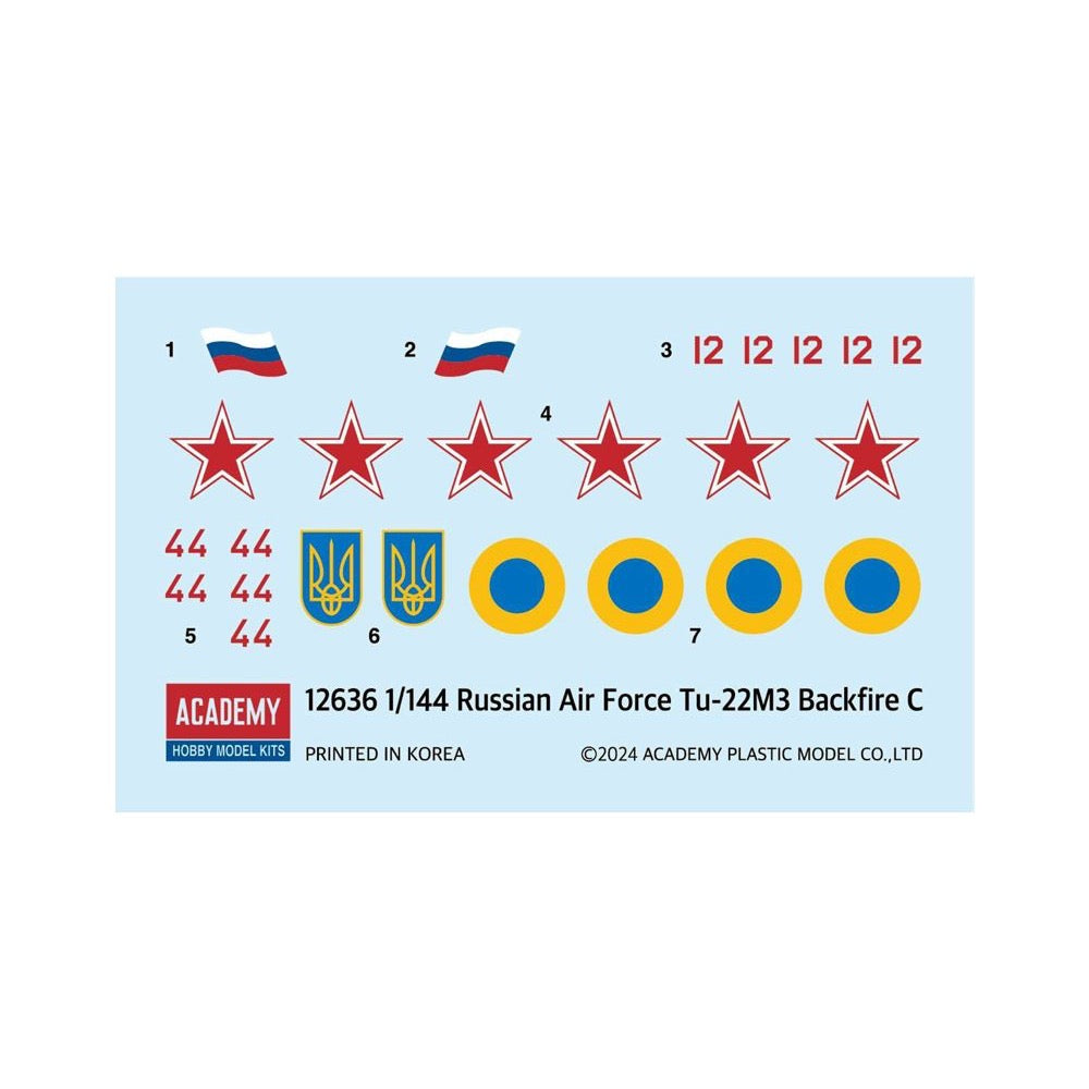 1/144 Scale Russian Airforce Tu-22M3 Backfire C Model Kit - Perfect for Collectors, Military Enthusiasts & Scale Model Builders | Display, Gift, or Hobby Project