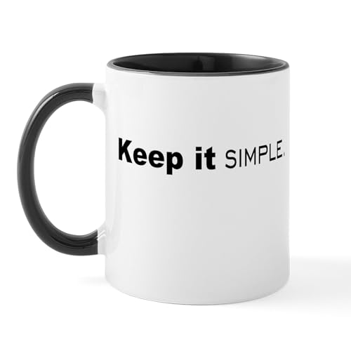 White/Black Inside - Keep It Simple Mugs