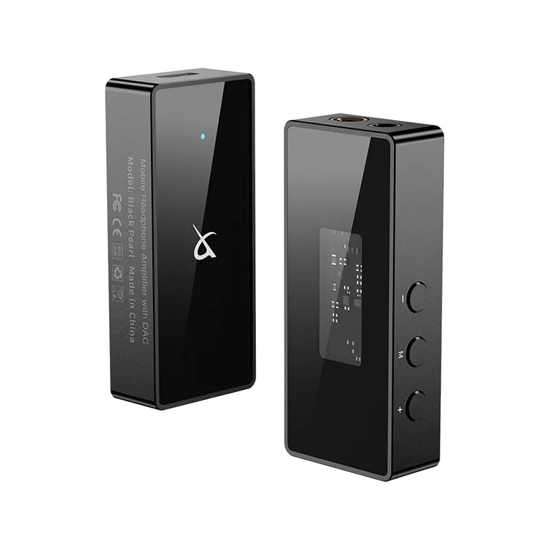 TRN Black Pearl Dual CS43131 Portable USB DAC/AMP Headphone Amplifier - High Resolution Audio for Music Lovers, Gamers & Audiophiles (Perfect for Travel, Office & Home Use)