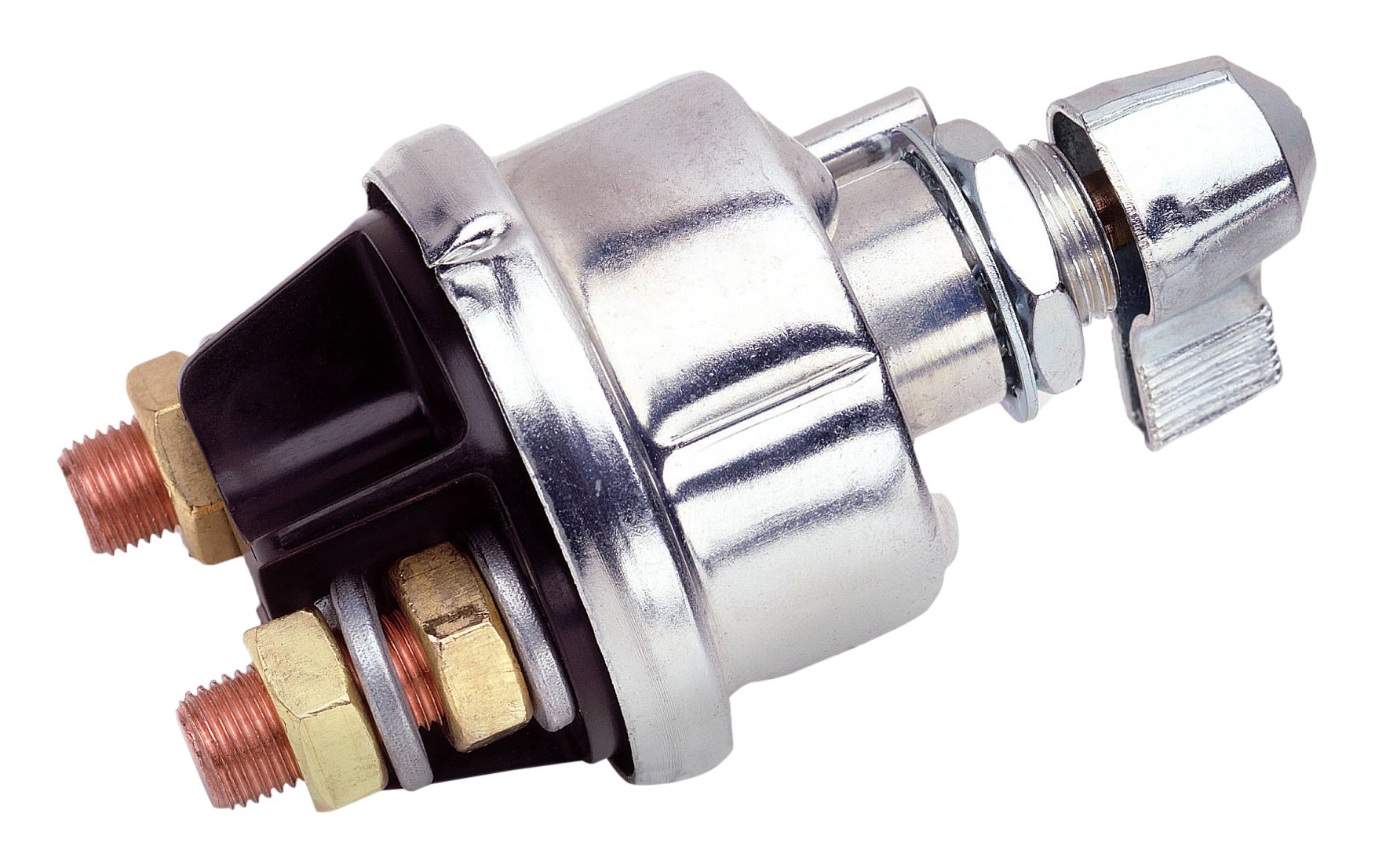 Cole Hersee 75908 Silver 2000 Amp Master Battery Disconnect Switch - Heavy Duty for RVs, Boats, and Off-Road Vehicles
