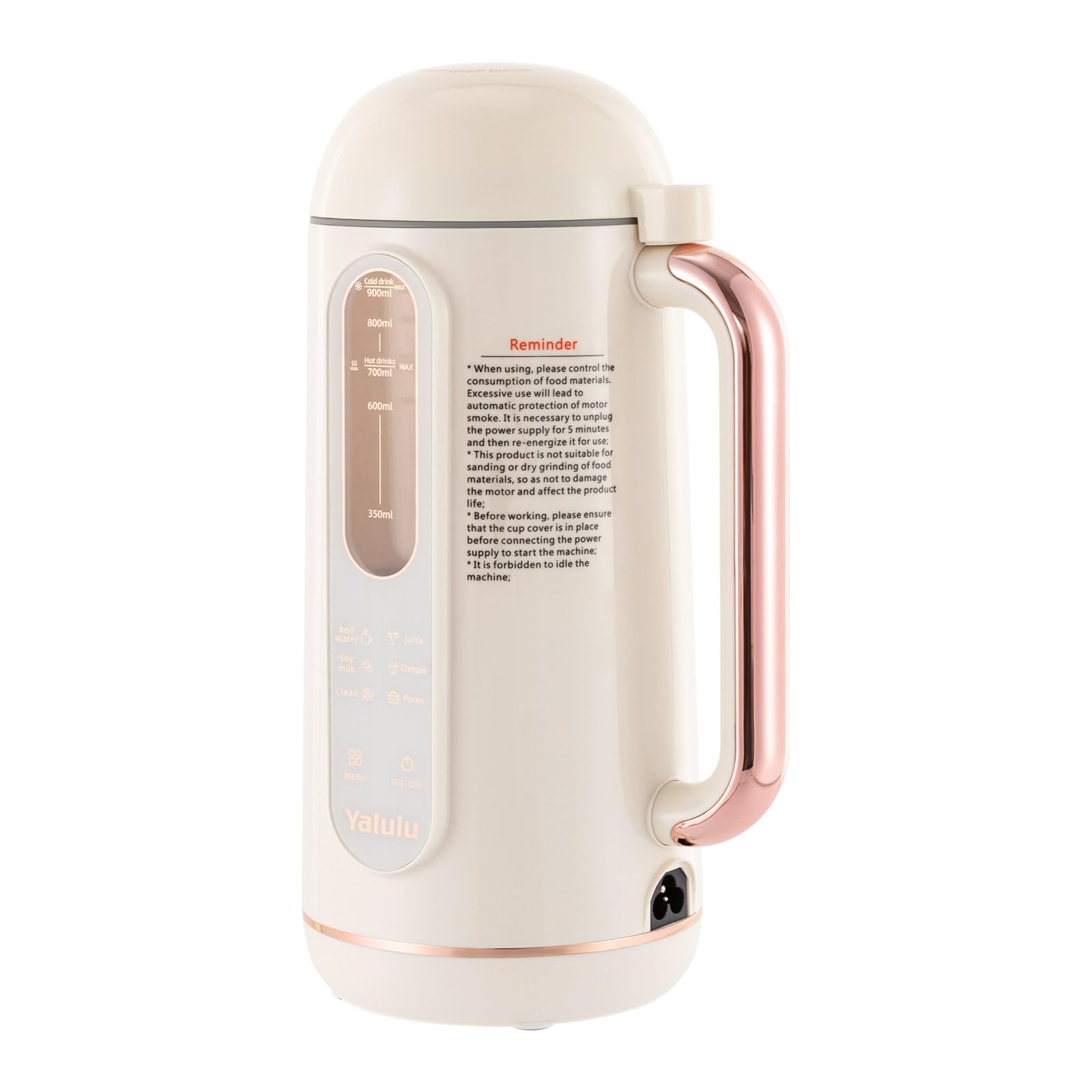 6-in-1 Nut Milk Maker Machine 30oz - Smart Automatic Cold & Hot Soy, Oat, Almond Milk Maker - Dairy-Free Plant-Based Beverage Machine with Low Noise & Self-Cleaning - Perfect for Vegan, Keto & Healthy Lifestyles