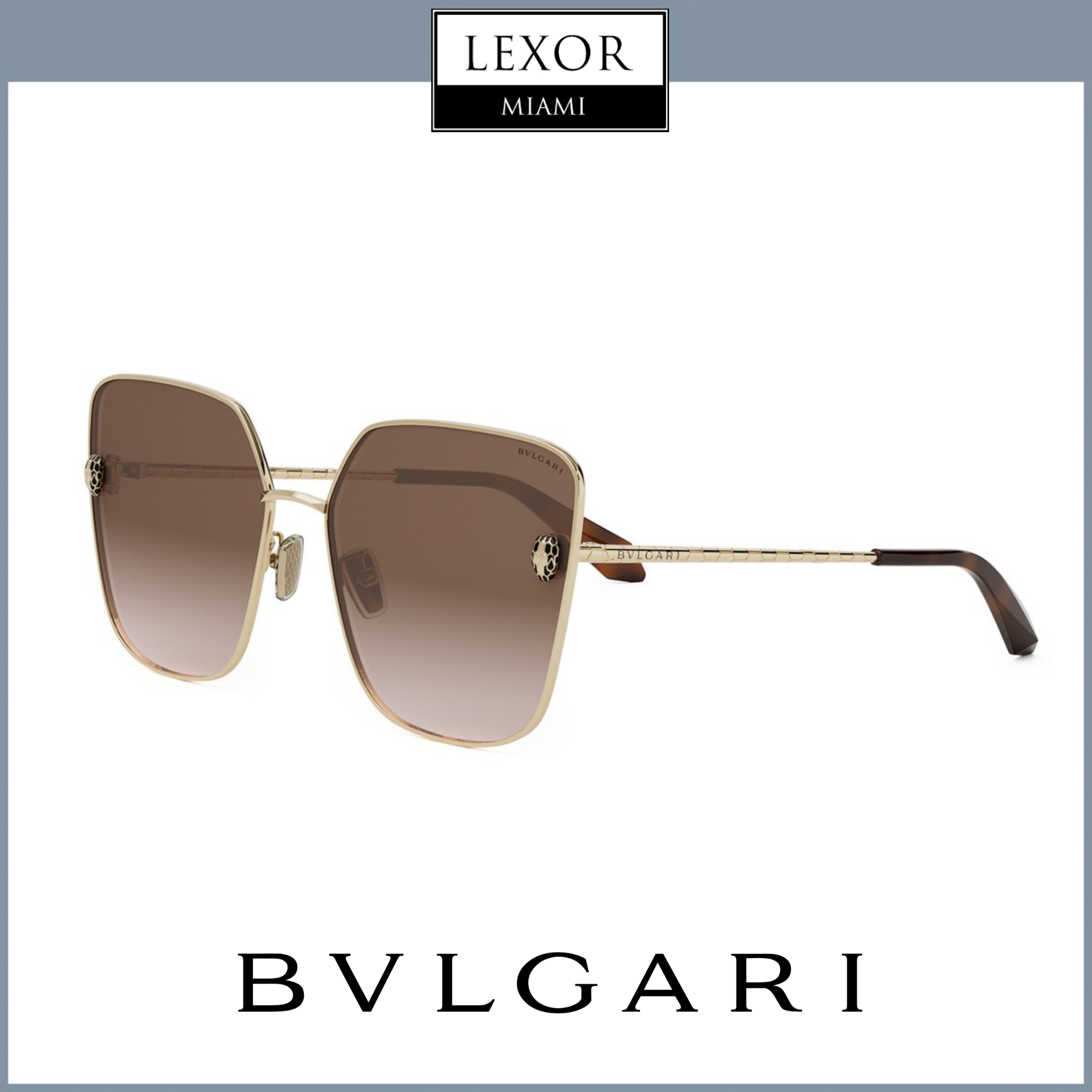 Bvlgari Serpenti BV40009U 6233F Luxury Sunglasses for Women - UV Protection & Stylish Design - Perfect for Beach, Travel & Fashion Outfits
