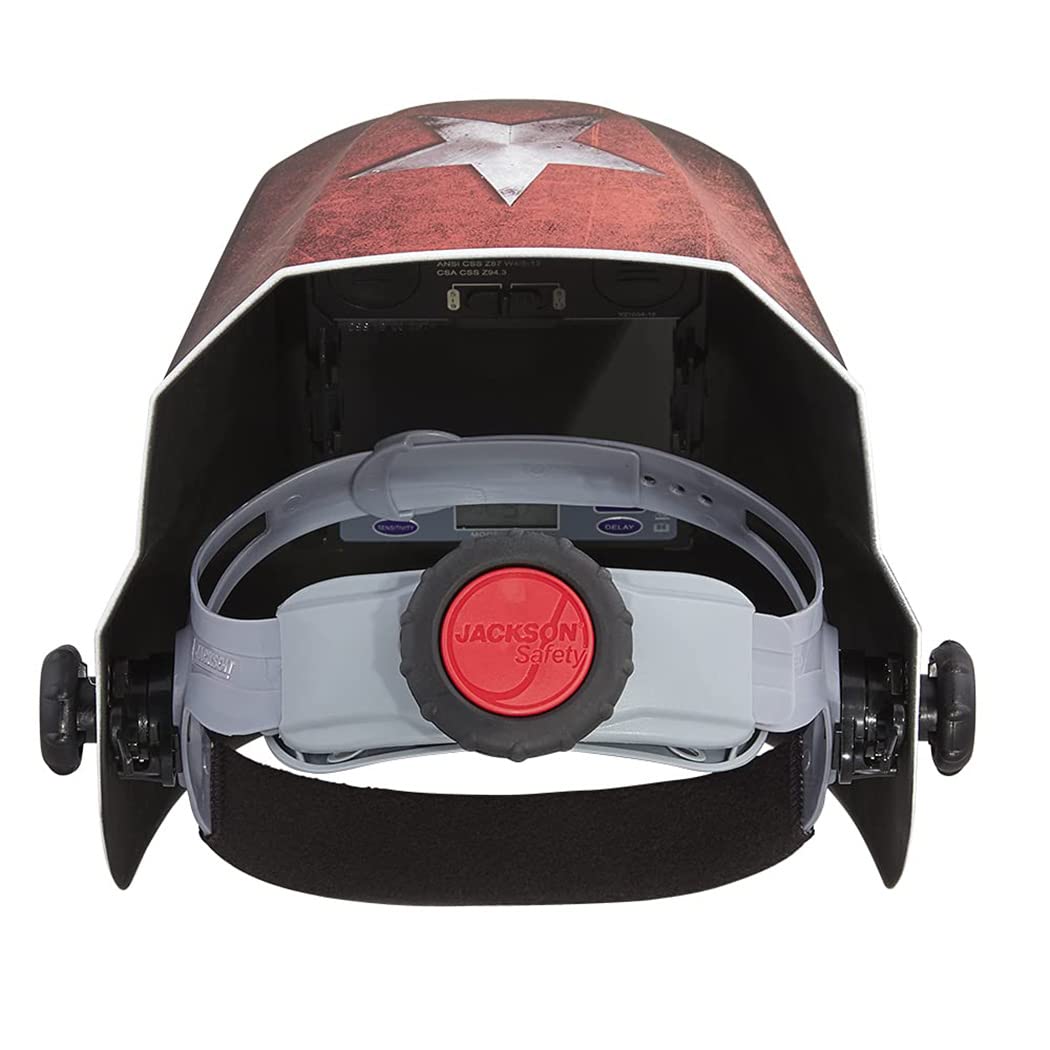 Jackson Safety Premium Auto Darkening Welding Helmet with ADF - Ultra Lightweight Welding Hood ANSI Z87.1 Certified - for MIG, TIG, Arc Welding & Metal Fabrication (Multiple Styles Available)