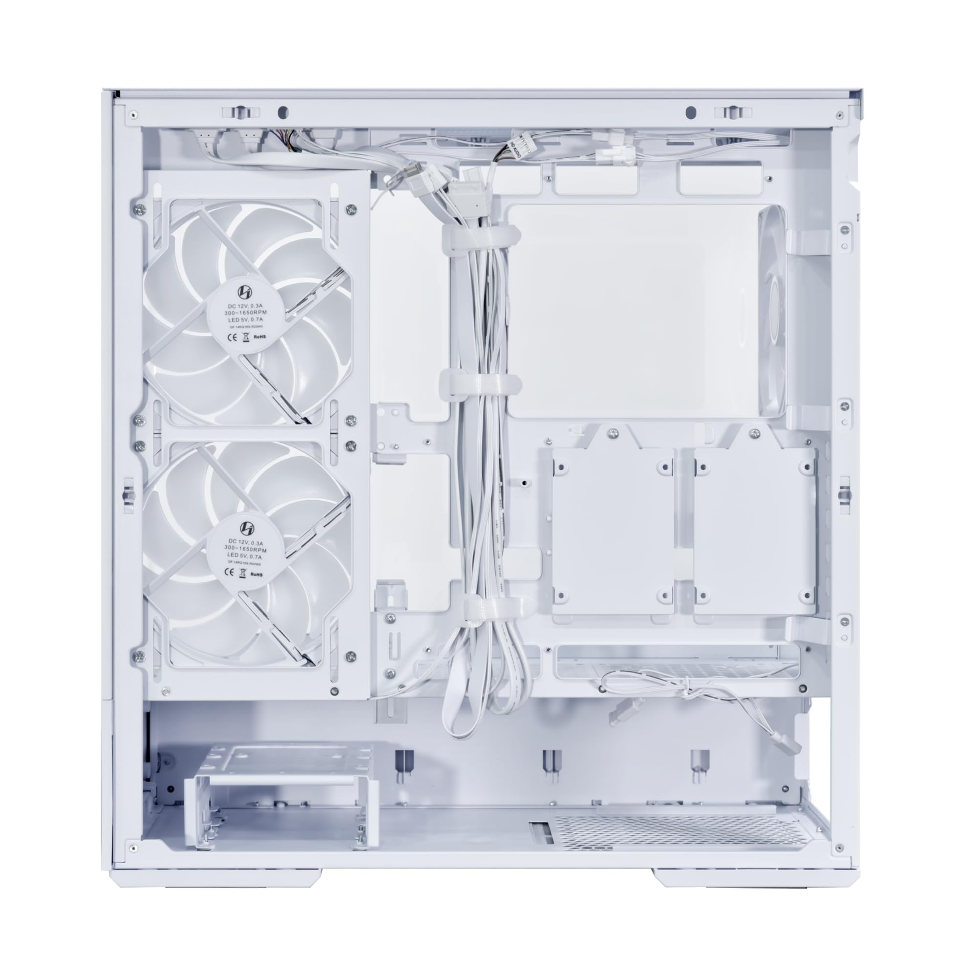 LIAN LI Mid-Tower ATX PC Case with 3 x 140mm ARGB Fans, Tempered Glass Front & Side Panels - Liquid Cooling Ready Gaming Computer Chassis (LL01 RGB - ATX - White) | Perfect for High-Performance Gaming PCs & Custom Water Cooling Builds