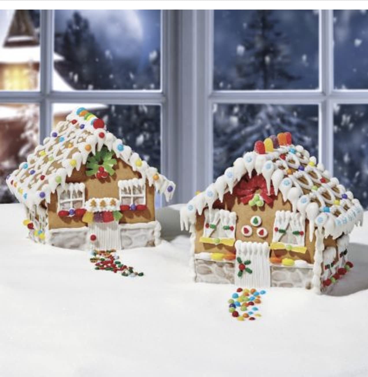 Create-A-Treat E-Z Build Gingerbread House Kit - 2 Pack (46.1 oz) for Holiday Baking, Christmas Decorations & Family Fun Activities