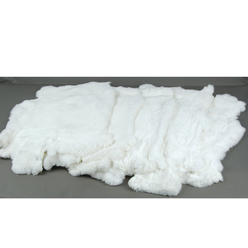 Premium Rex Rabbit Fur - Ultra White, Soft & Luxurious for Coats, Hats, and Winter Fashion Accessories