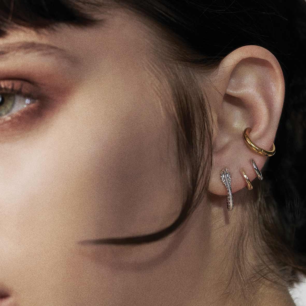 OPHIDIA Mini Serpent Earrings in Silver - Elegant Jewelry for Women, Perfect for Parties, Weddings & Everyday Wear